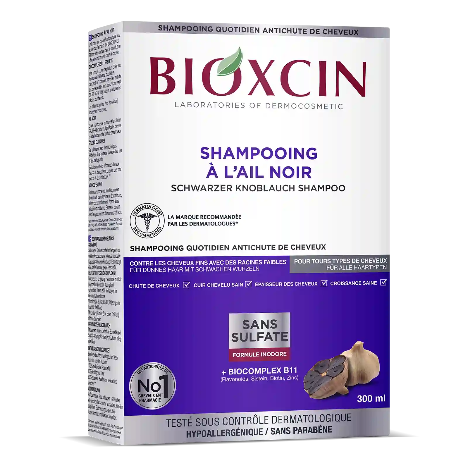 Bioxcin Schwarzer Knoblauch-Shampoo